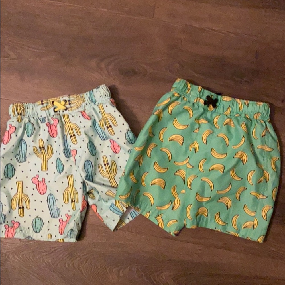 Pair of Cat & Jack swim trunks